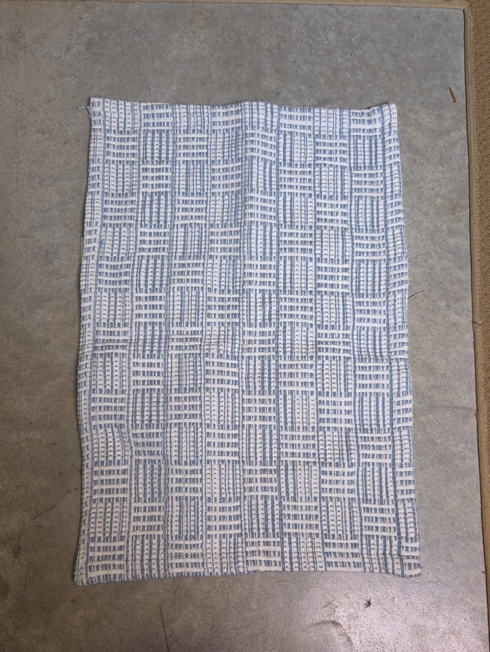 Threshold Blue and White Textured Pencil Skirt